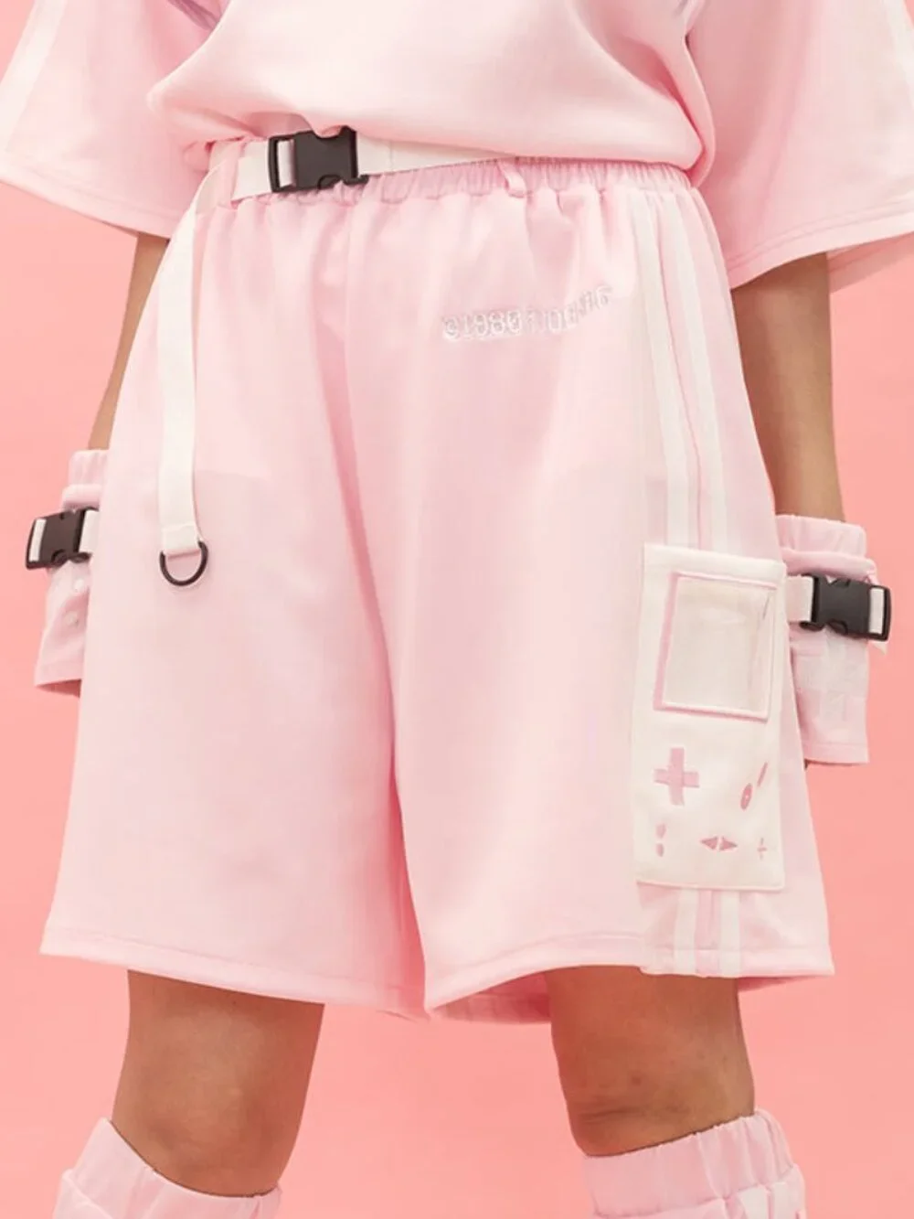 NEW ACDC RAG Game Over Pink Cargo Shorts